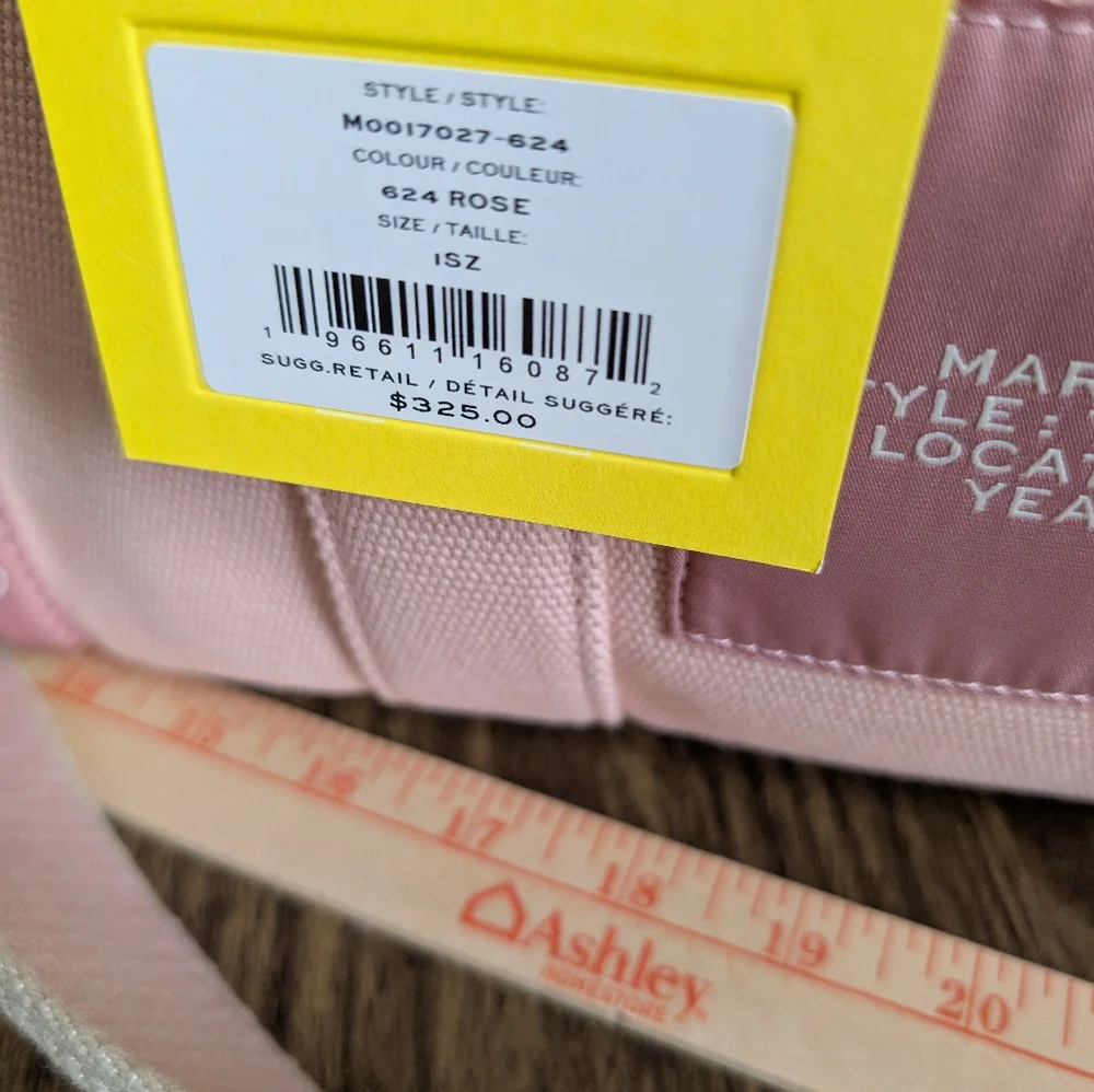 Light Pink Canvas Tote Bag - Picture 3 of 9